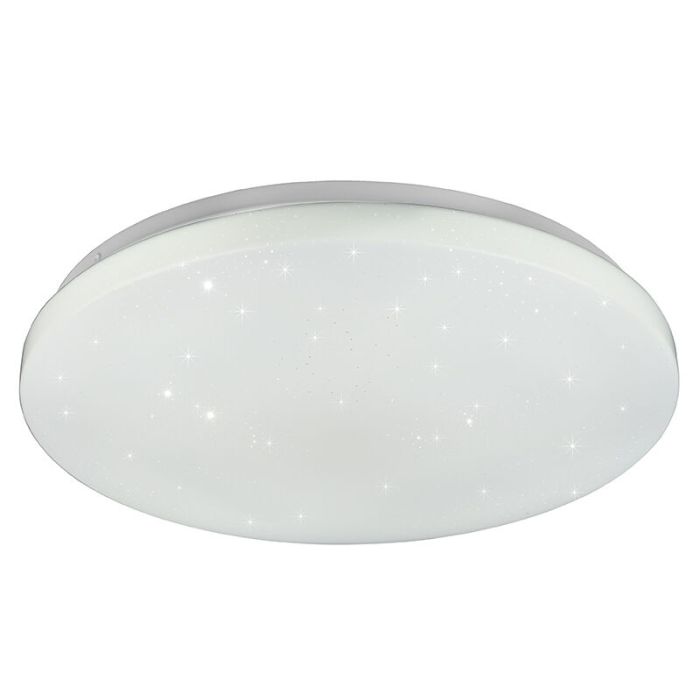 Witte plafonnière modern, Catherina, 18W, RGBW LED, met afstandsbediening