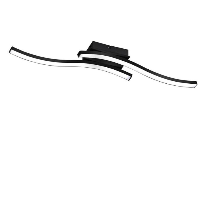 Moderne plafonniere Go, zwart, 5w geintegreerd LED