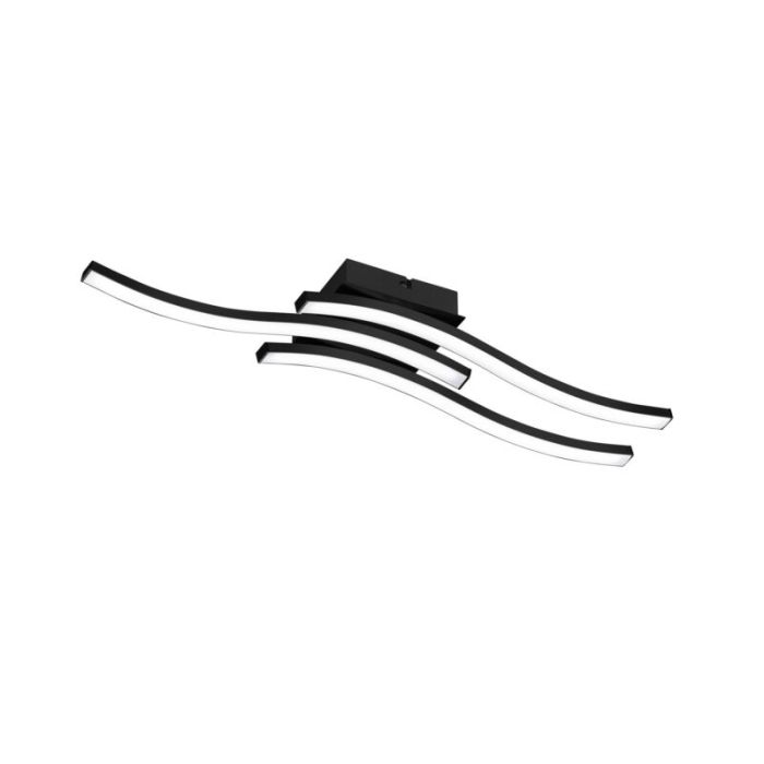 Moderne plafonniere Go, zwart, 5w geintegreerd LED