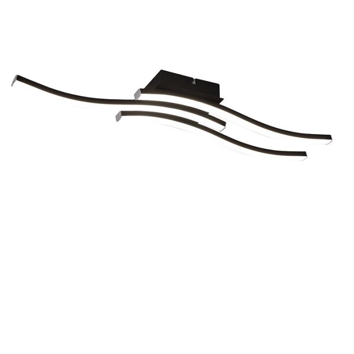 Zwarte plafondlamp Go, metaal, modern, 5w, 4000K LED