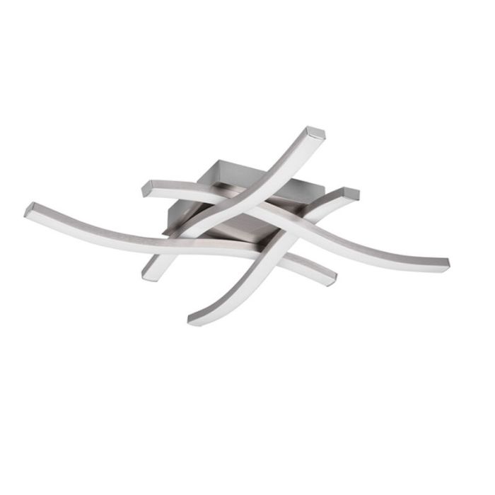Nikkelen plafondlamp Go, metaal, modern, 5w, 4000K LED