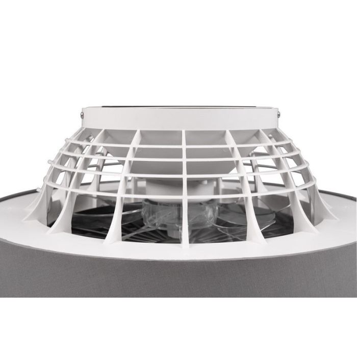Grijze plafondventilator modern, Chante, 30W, warm tot koud wit verstelbare LED, met afstandsbediening