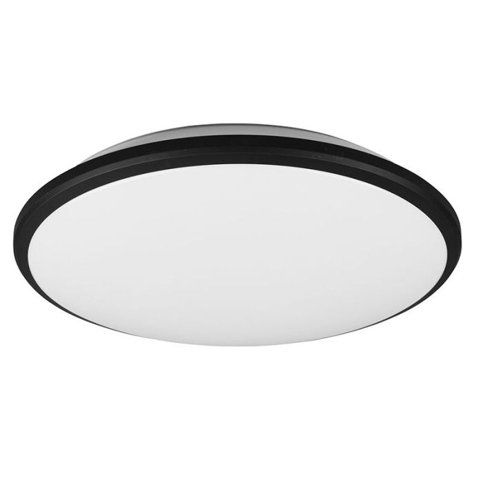 Moderne plafonniere Celine, zwart, kunststof, geïntegreerde LED