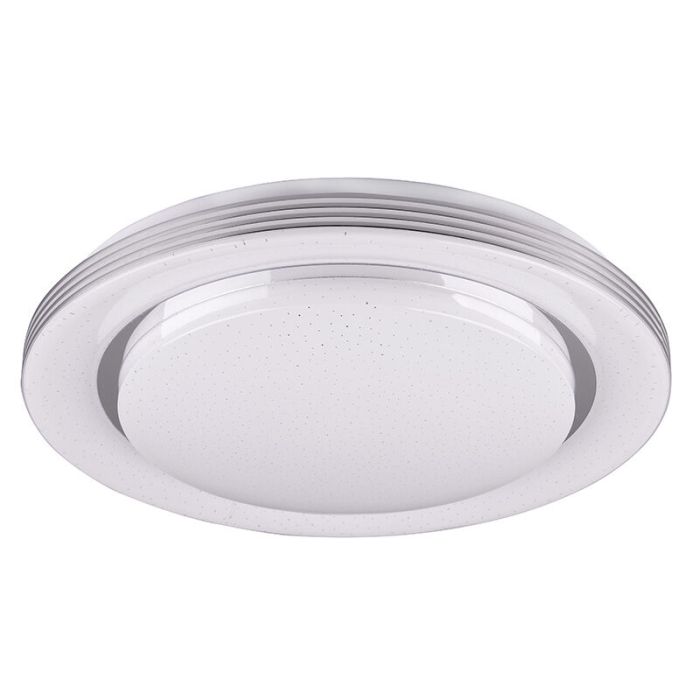 Witte plafonnière modern, Alpha, 22,5W, warm tot koud wit verstelbare LED, met afstandsbediening