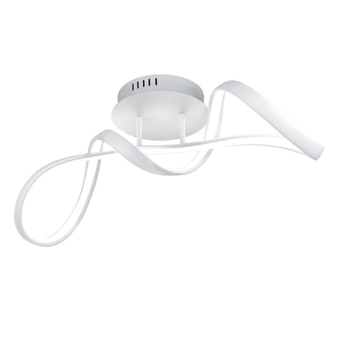 Witte plafondlamp Renso, metaal, design, 28w, 4000K LED
