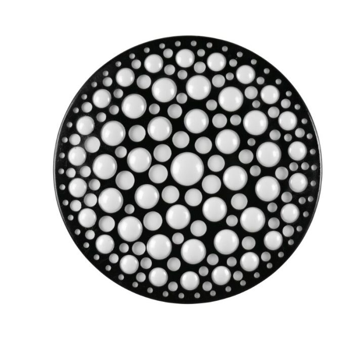 Zwarte plafonnière kunststof, Wing, 11W, 3000K LED