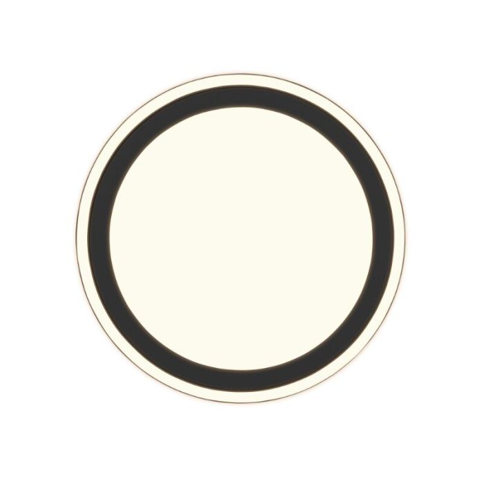Zwarte plafonnière modern, Mirko, 20W, 3000K LED