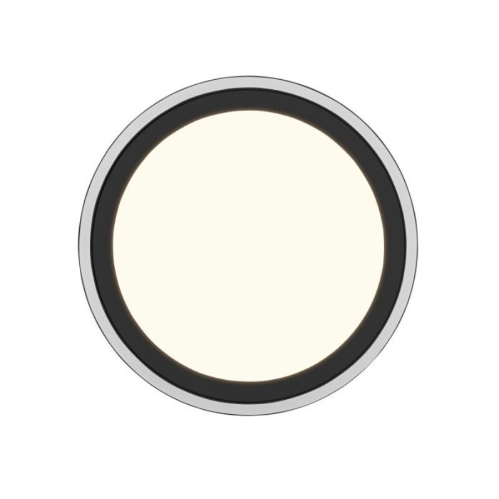 Zwarte plafonnière modern, Mirko, 20W, 3000K LED