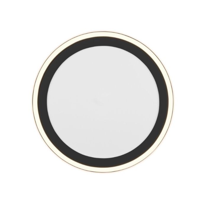 Zwarte plafonnière modern, Mirko, 20W, 3000K LED