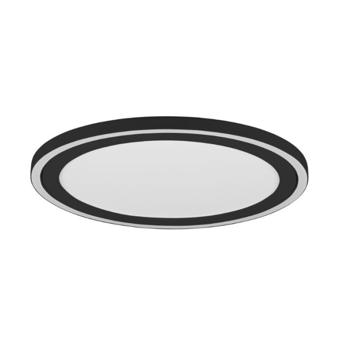 Zwarte plafonnière modern, Mirko, 20W, 3000K LED