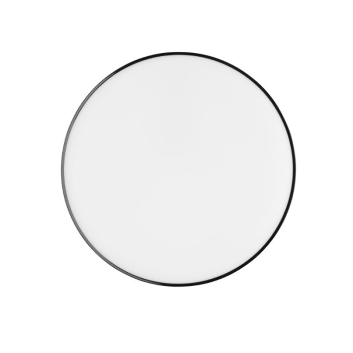 Zwarte plafonnière kunststof, Sharde, 18W, 4000K LED, IP44