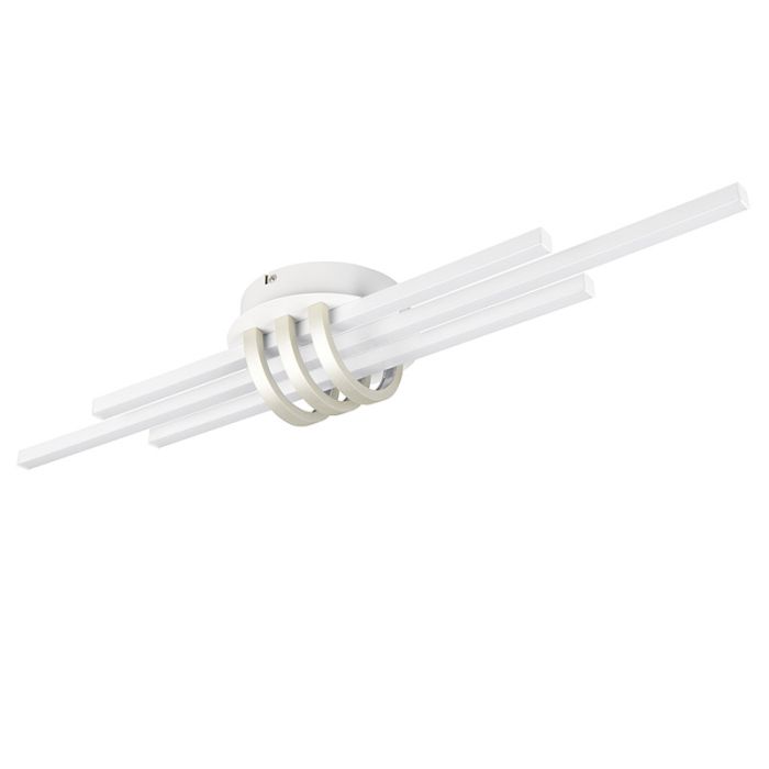 Witte plafonnière modern, Saloua, 20W, 4000K LED, 3-staps dimbaar