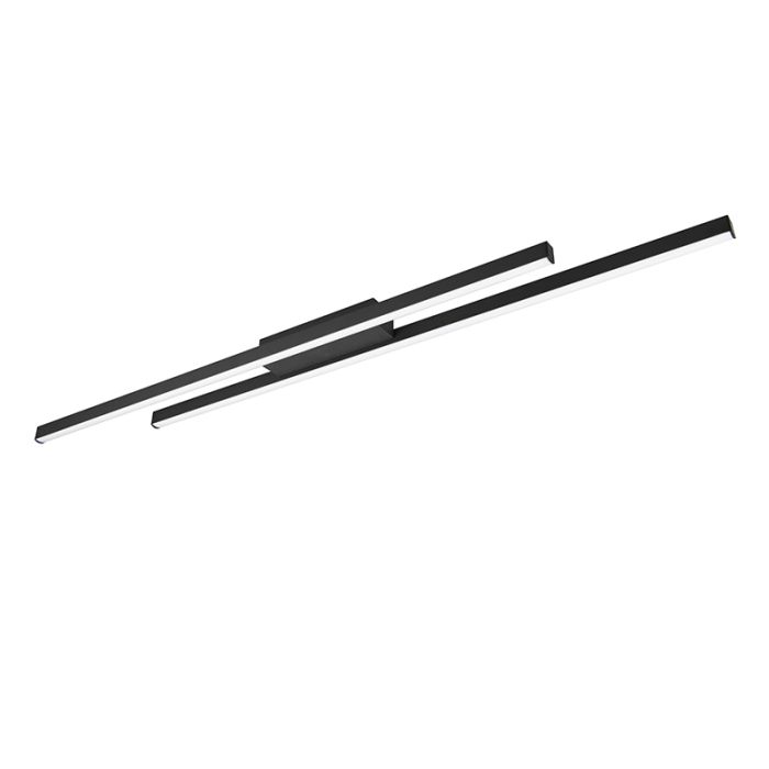 Zwarte plafonnière modern, Sangeeta, 22W, 3000K LED