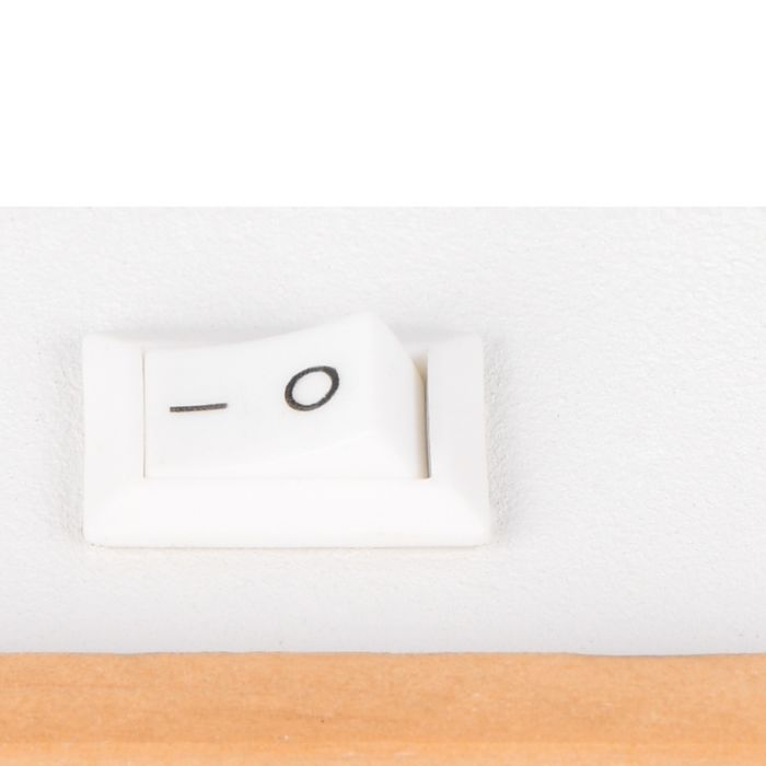 Witte wandspot modern, Rajeev, met schakelaar