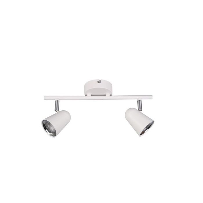 Witte plafondspot Taj, kunststof, modern, 3 watt