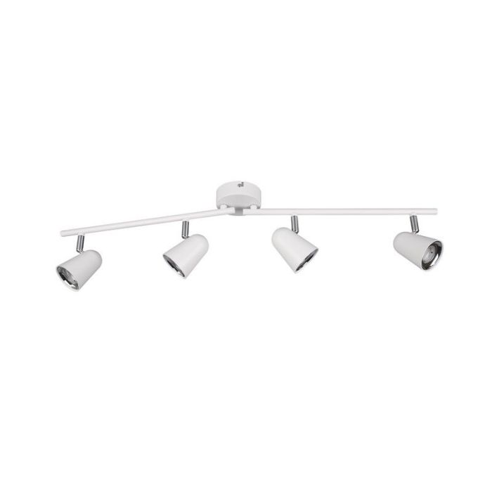 Witte plafondspot Taj, kunststof, modern, 3 watt