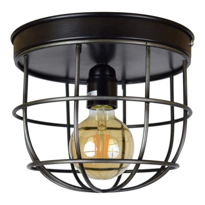 Brede kooi plafondlamp Nova, Vintage look