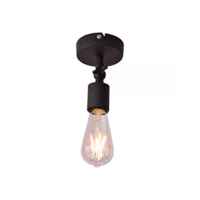 Plafondlamp Bolb, vintage zwart