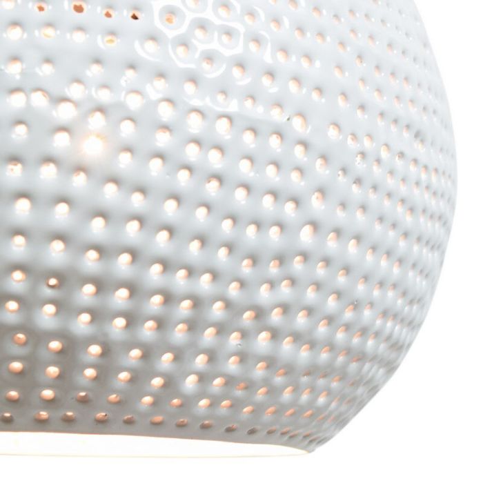 Witte, industriële hanglamp Fawwaz