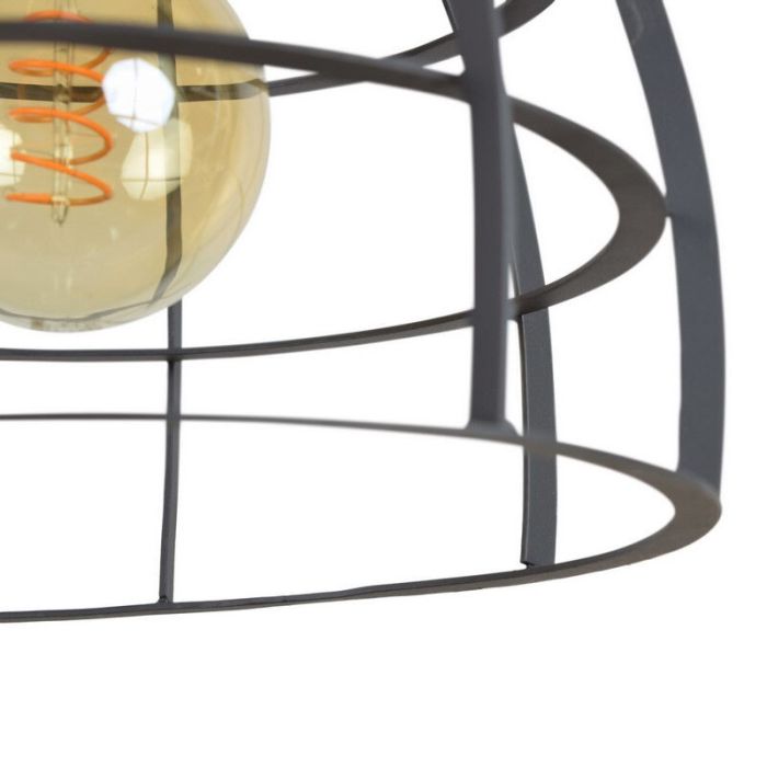 Industriële hanglamp Redstar, Zwart steel