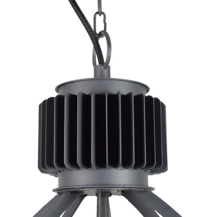 Industriële hanglamp Redstar, Zwart steel