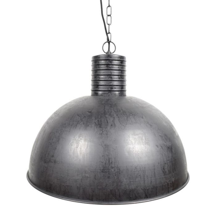 Zwarte, industriële hanglamp Fejay