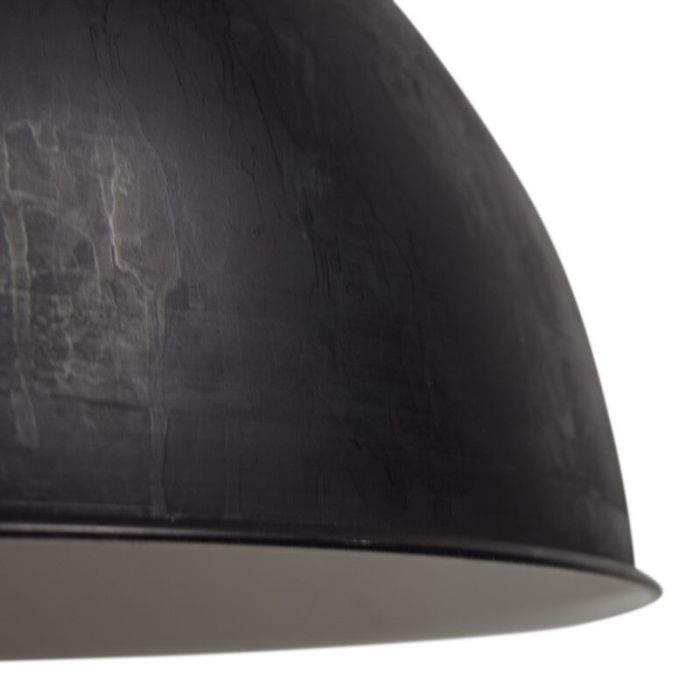 Zwarte, industriële hanglamp Fejay