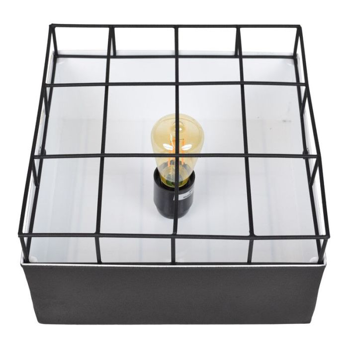 Stoere, zwarte plafondlamp Bendis