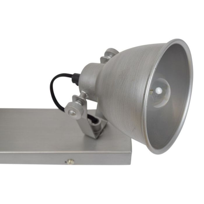 Stoere spot Redon, antiek zink, 3-lampjes