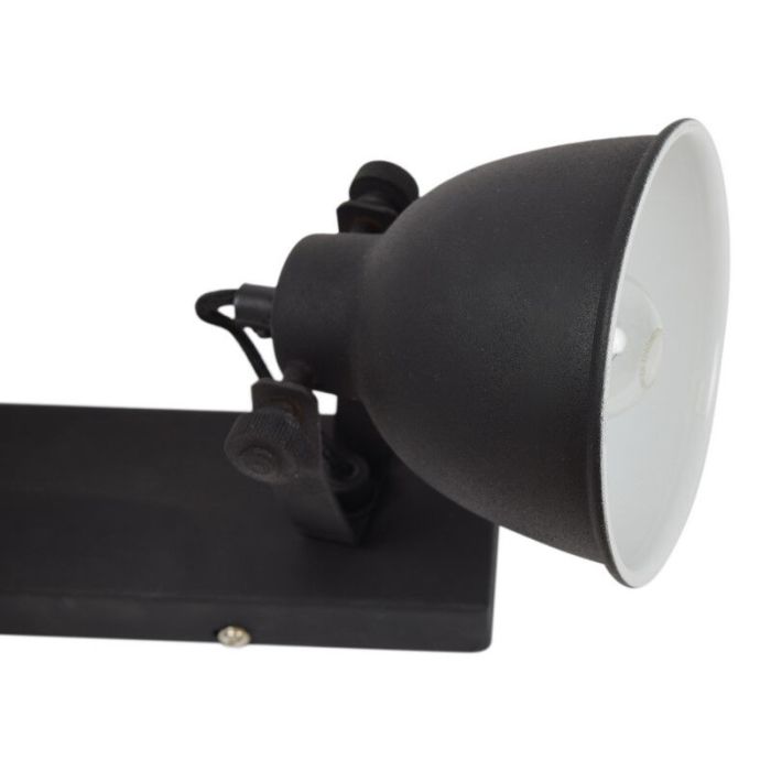 Stoere spot Redon, vintage zwart, 3-lampjes