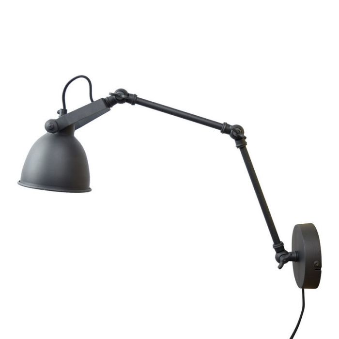 Scharnier wandlamp Ferdy, Industrieel / vintage