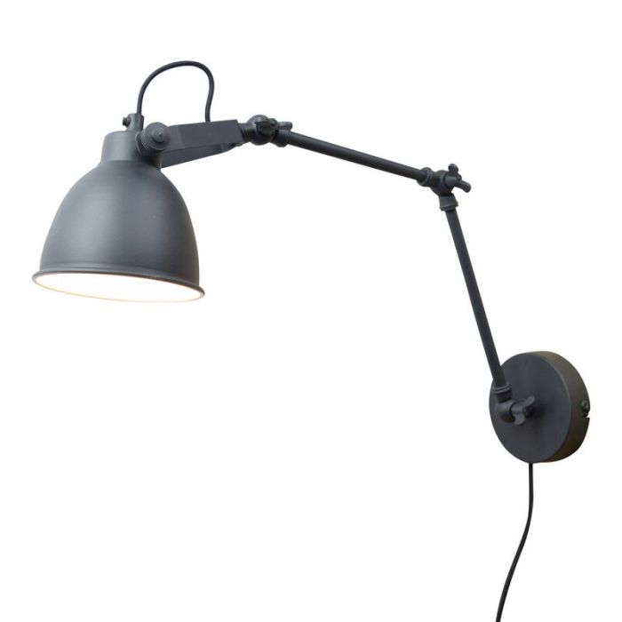 Scharnier wandlamp Ferdy, Industrieel / vintage