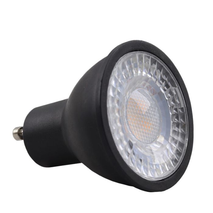 5-pack Zwarte dimbare GU10 LED spot Antonie, 5 Watt, 2700K (Warm wit)