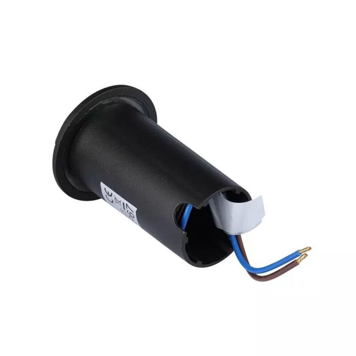 Zwarte grondspot Marcus (2 stralen), kunststof, IP67, 1W, 6500K