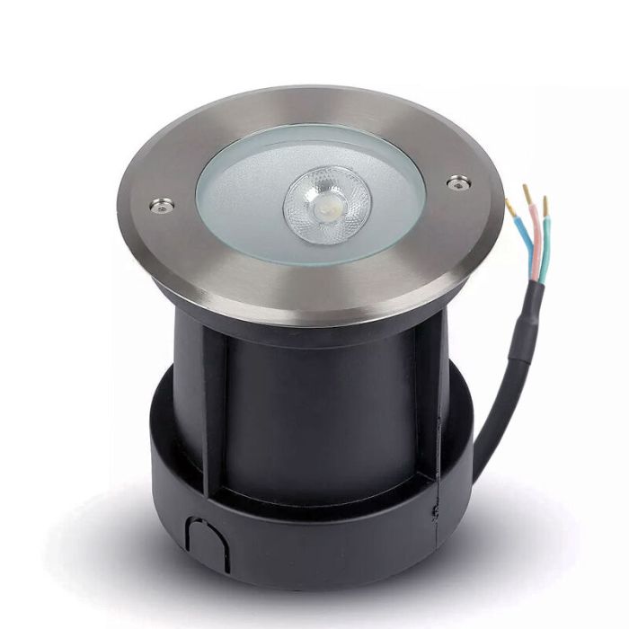 Zilveren grondspot Marcus, RVS, IP67, 8W, 4000K