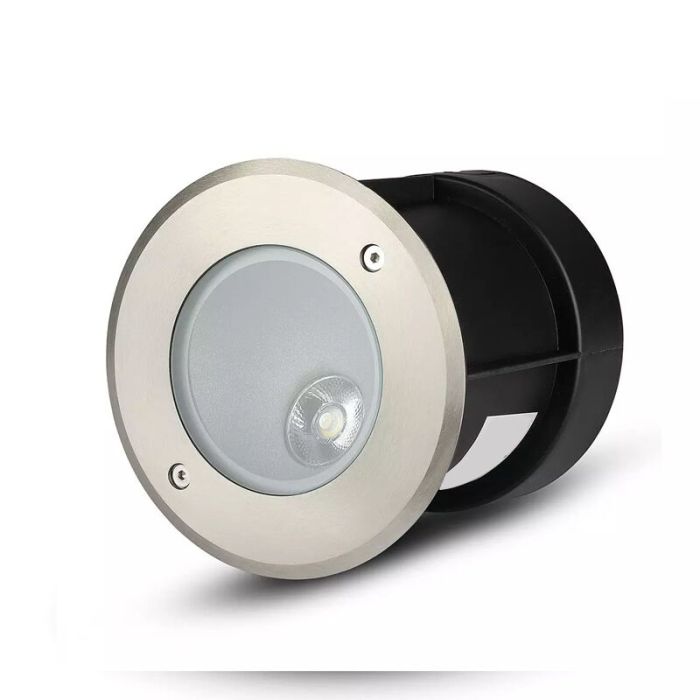 Zilveren grondspot Marcus, RVS, IP67, 8W, 4000K