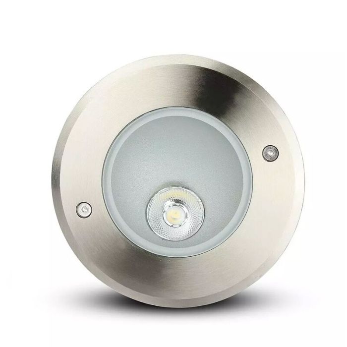 Zilveren grondspot Marcus, RVS, IP67, 8W, 4000K