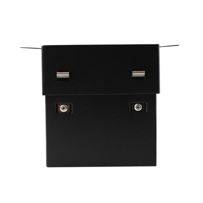 Zwarte trimless inbouwspot Joost, metaal, GU10 MR16