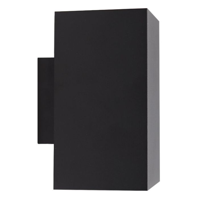 Moderne up down wandlamp Dalila, zwart, aluminium