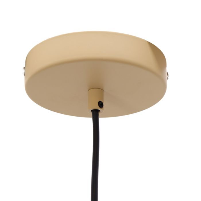 Industriële hanglamp zandkleur, Lieve