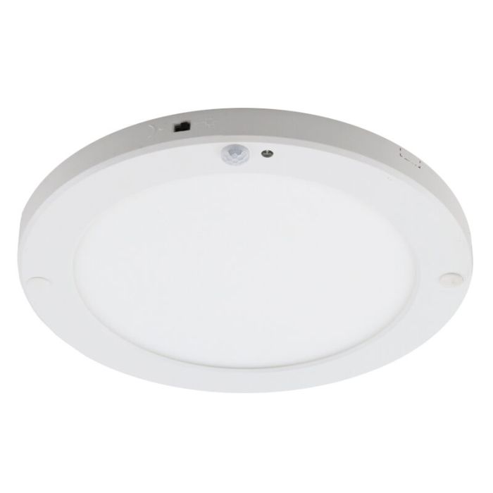 Witte plafondlamp met sensor Luan, kunststof, 20w, 3000K LED