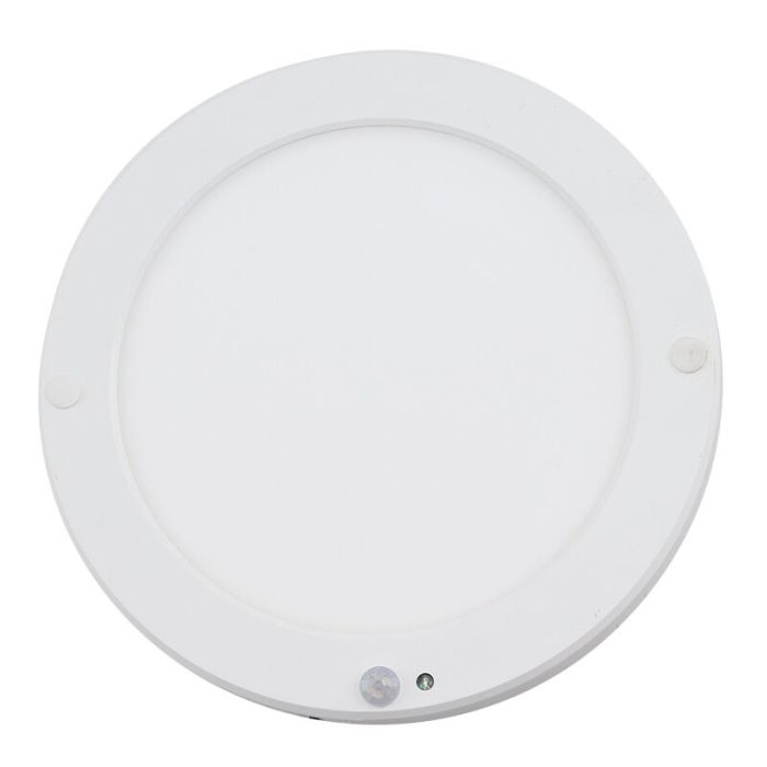 Witte plafondlamp met sensor Luan, kunststof, 20w, 3000K LED