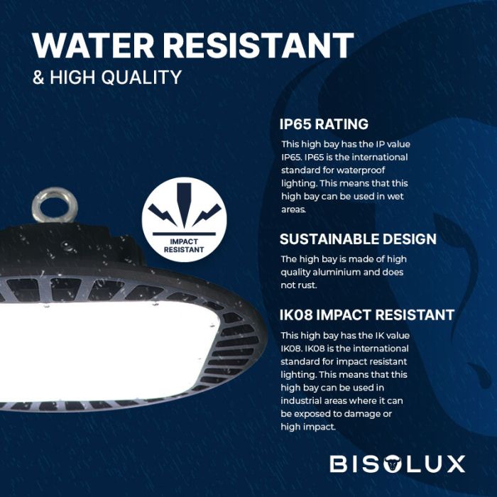 Bisolux LED high bay met Philips trafo - 200W - 6000K - IP65