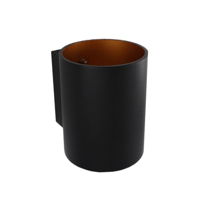 Dalila wandlamp rond - Zwart, modern