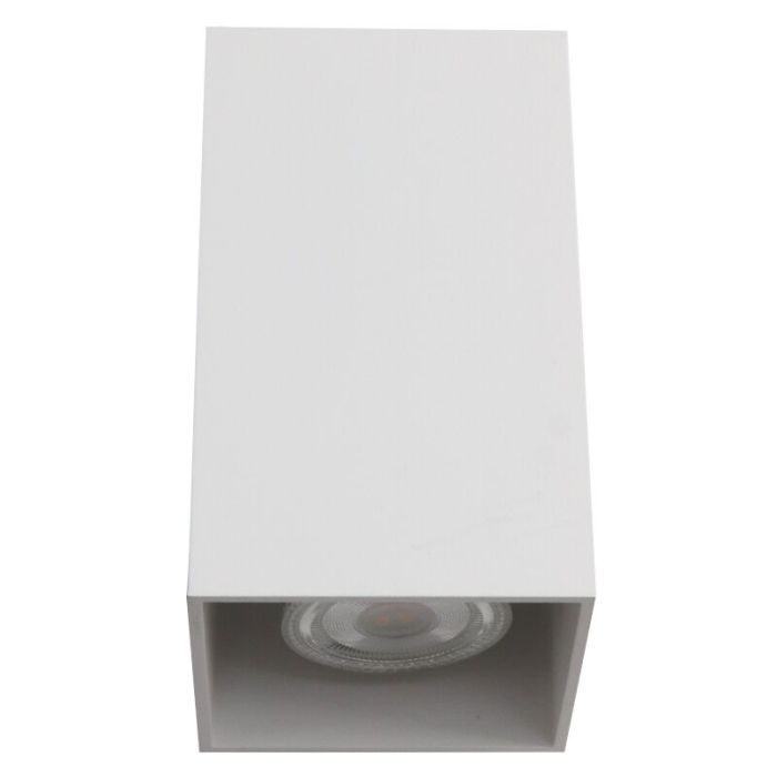 Witte wandlamp Friso, metaal