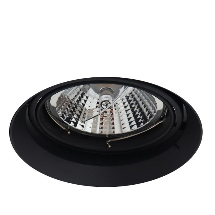 Moderne trimless inbouwspot zwart, wilhelm, GU10 AR111