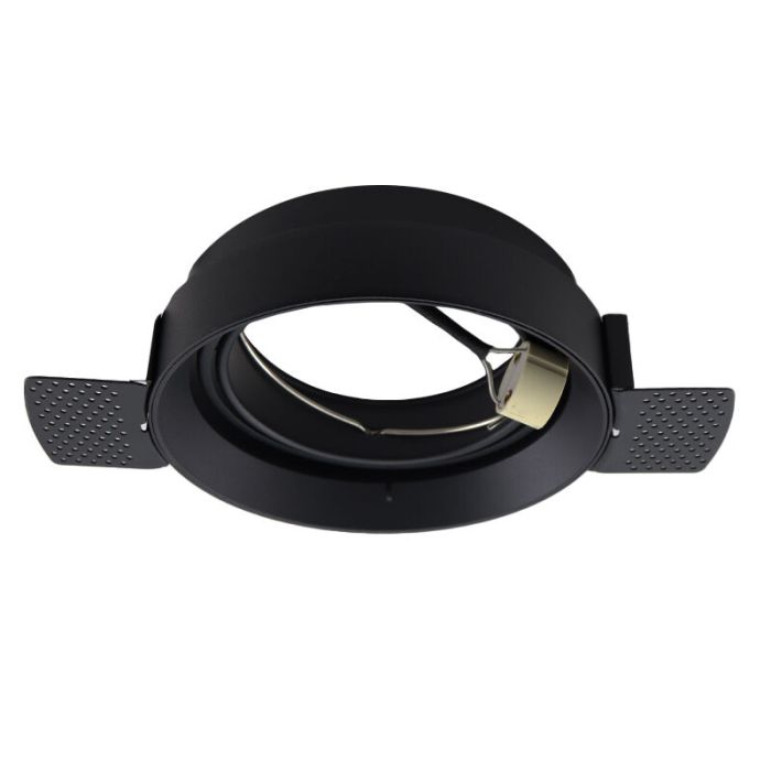 Moderne trimless inbouwspot zwart, wilhelm, GU10 AR111