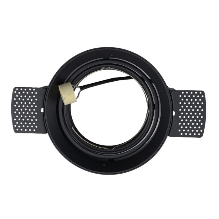 Moderne trimless inbouwspot zwart, wilhelm, GU10 AR111
