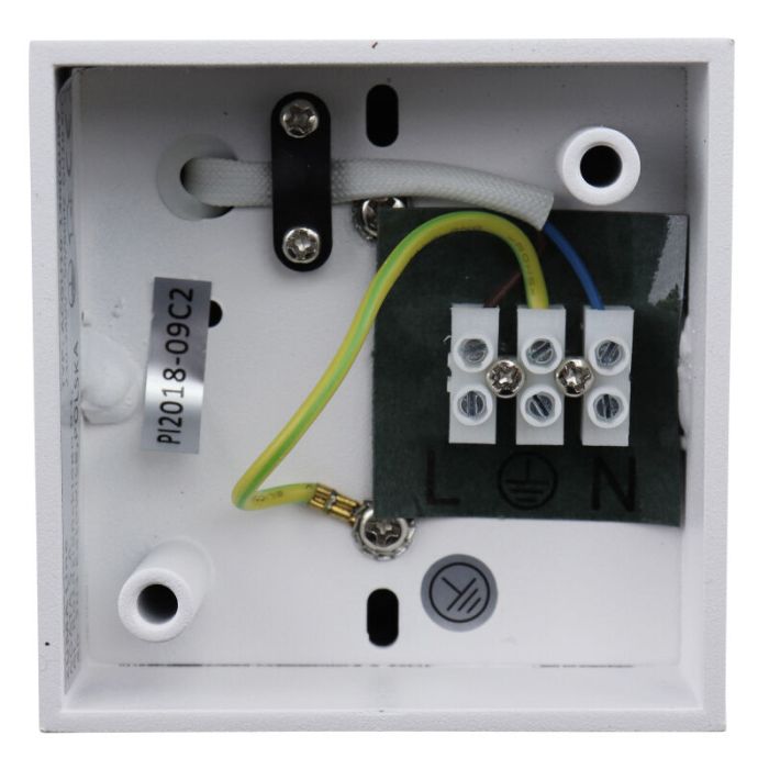 Aluminium opbouwspot Neva, wit