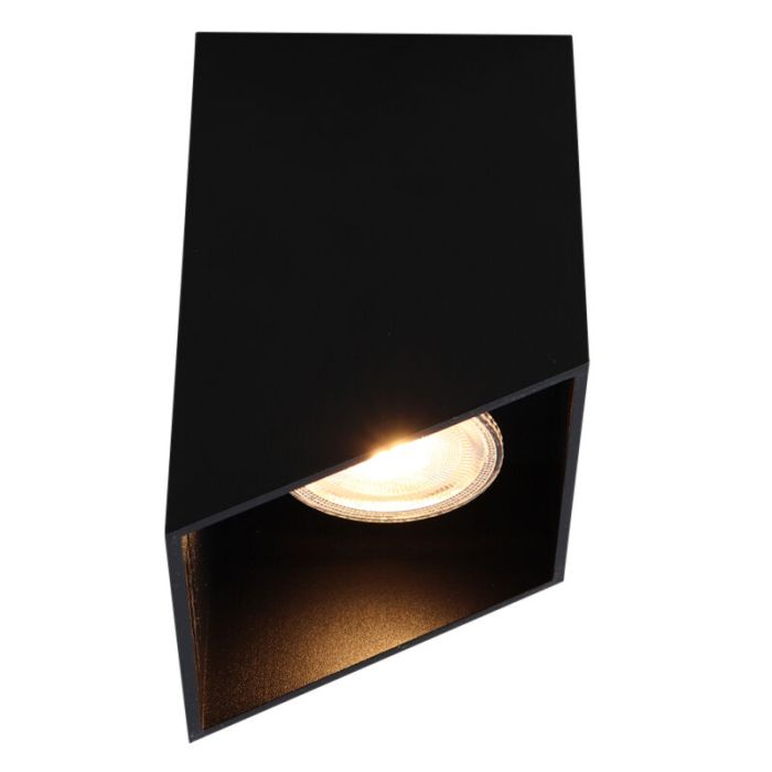 Aluminium opbouwspot Neva, zwart